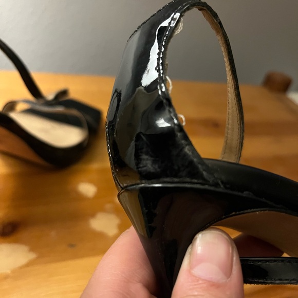 Black Patent Leather Strappy Heels Antonio Melani - Picture 3 of 7